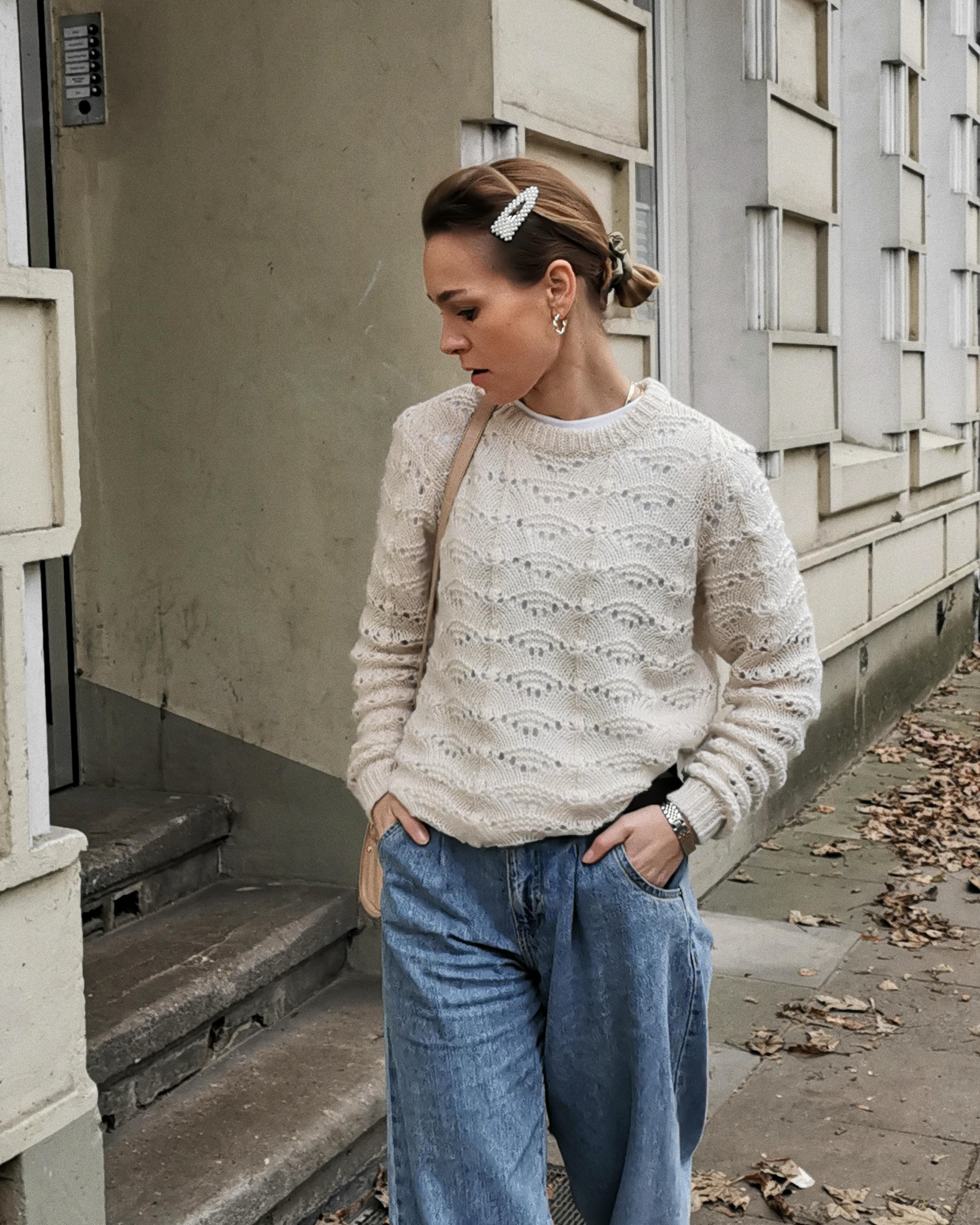 🐑 #fashion #streetstyle #knit #haarspange #hairclip 