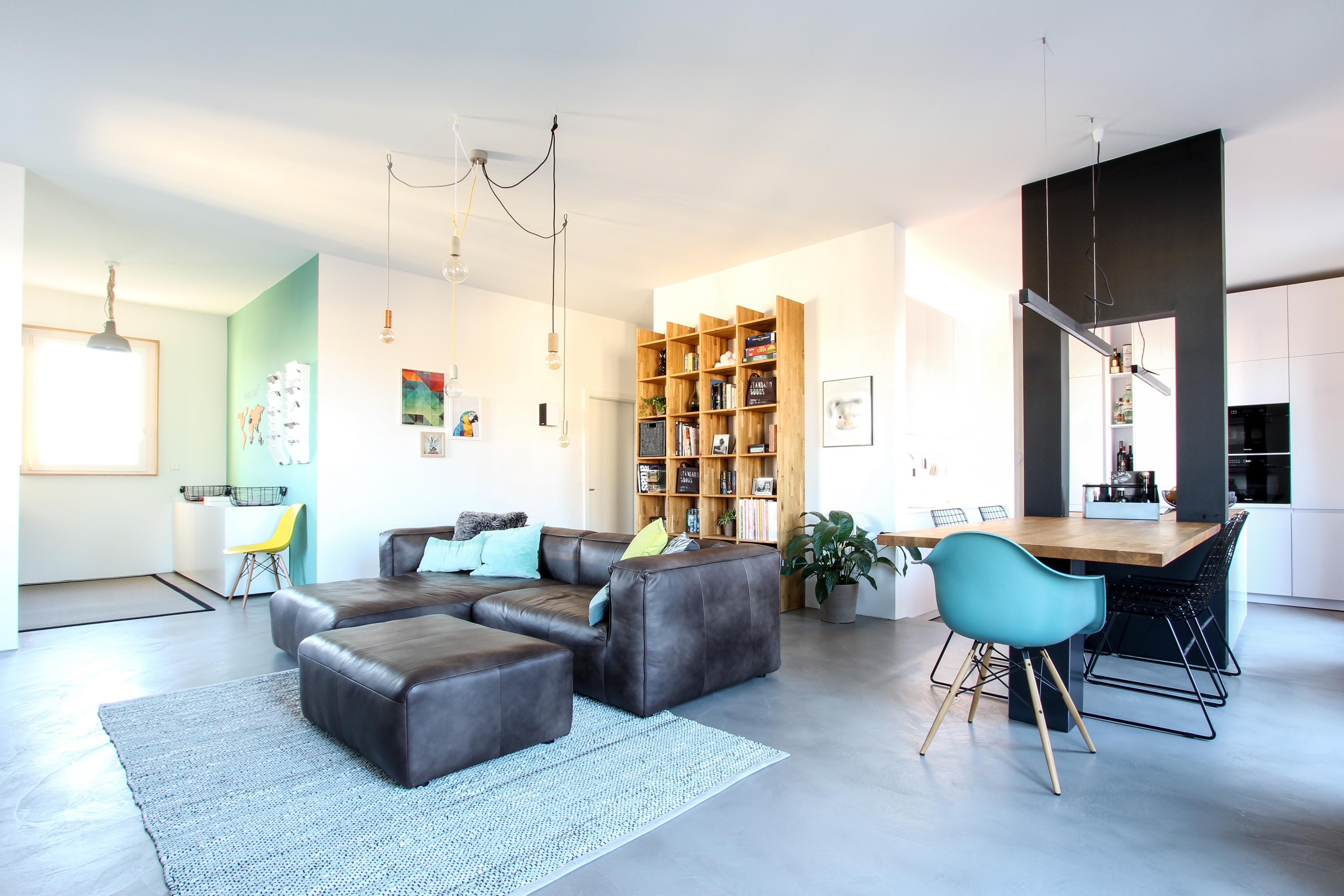 Arbeiten - Wohnen - Essen - Kochen #lederteppich ©EXTRAVIEL office & home design