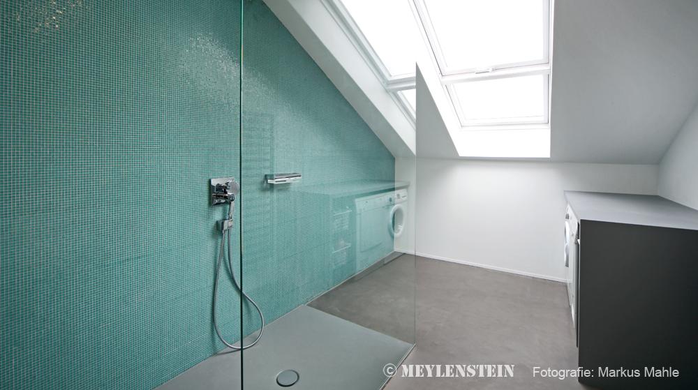 Bodengleiche Dusche #glaswand ©MEYLENSTEIN