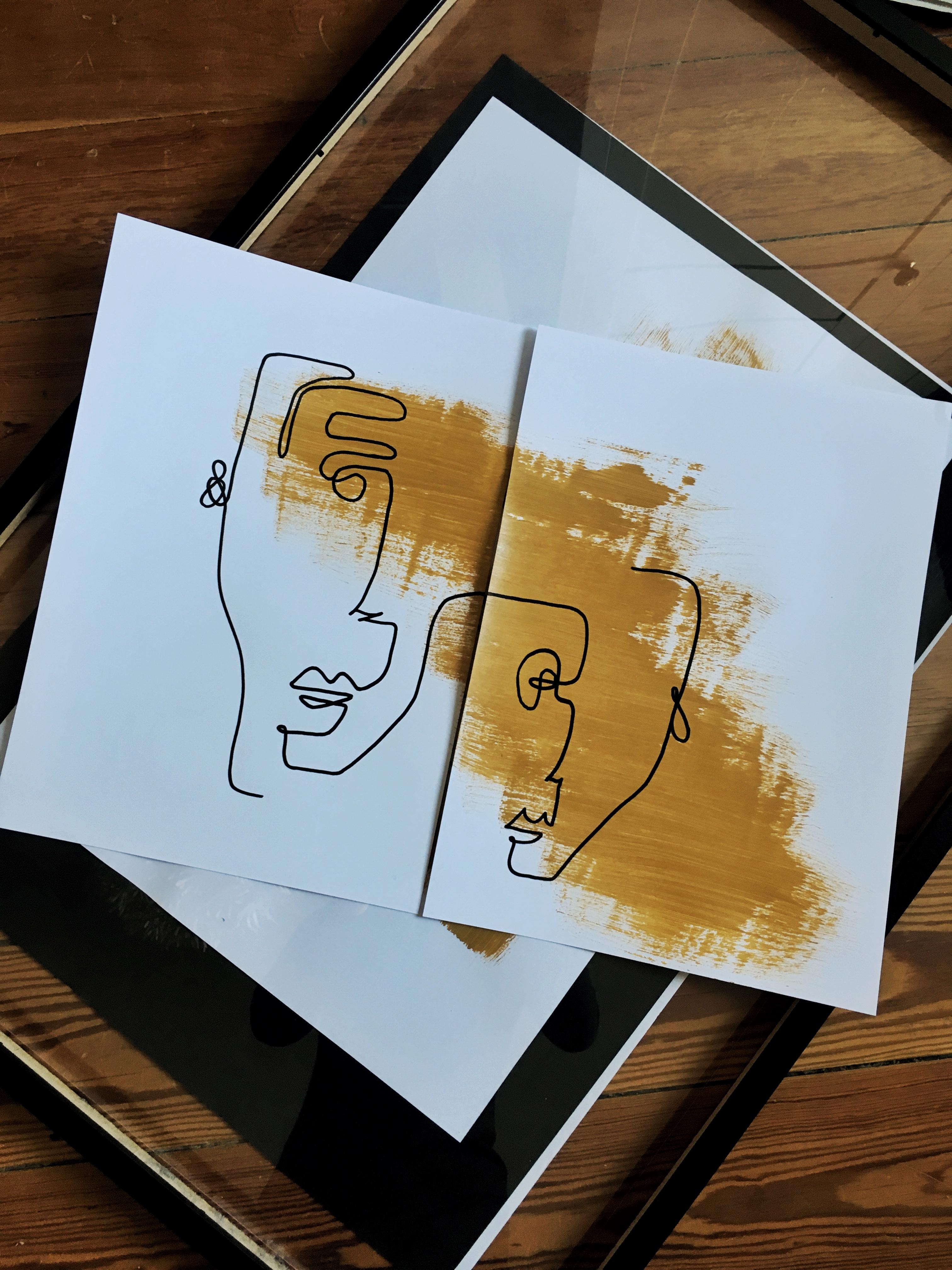 [colour | collection: #bettertogether I faces] #fineline #onelinedrawing #art #finelineart #oneline