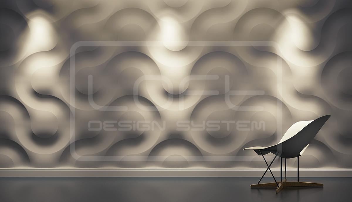 dekorative Wandpaneele aus Gips in 3D Optik #wandverkleidung #wandgestaltung #raumgestaltung #kreativewandgestaltung #wandbelag #3dwandgestaltung #dekorativewandgestaltung ©Loft Design System