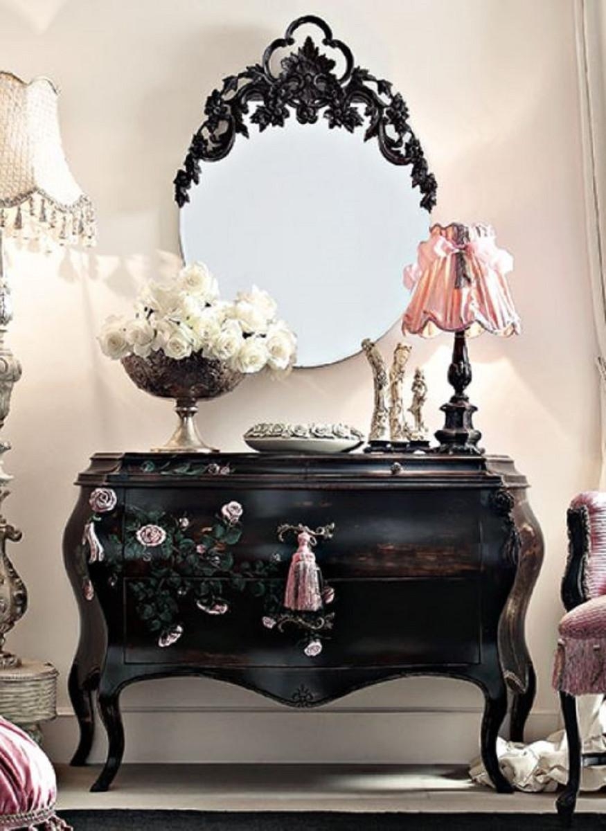 Edle Luxus Barock Kommode mit extravagantem Spiegel von Casa Padrino gefertigt in Handarbeit