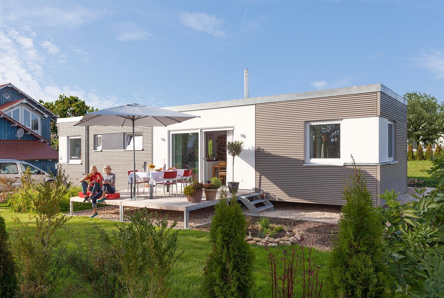 Ein #Minihaus für naturverbundene Individualisten: Ein Wohnmodul mit Terrasse ist mehr als eine Wohnung! #myflyingspace