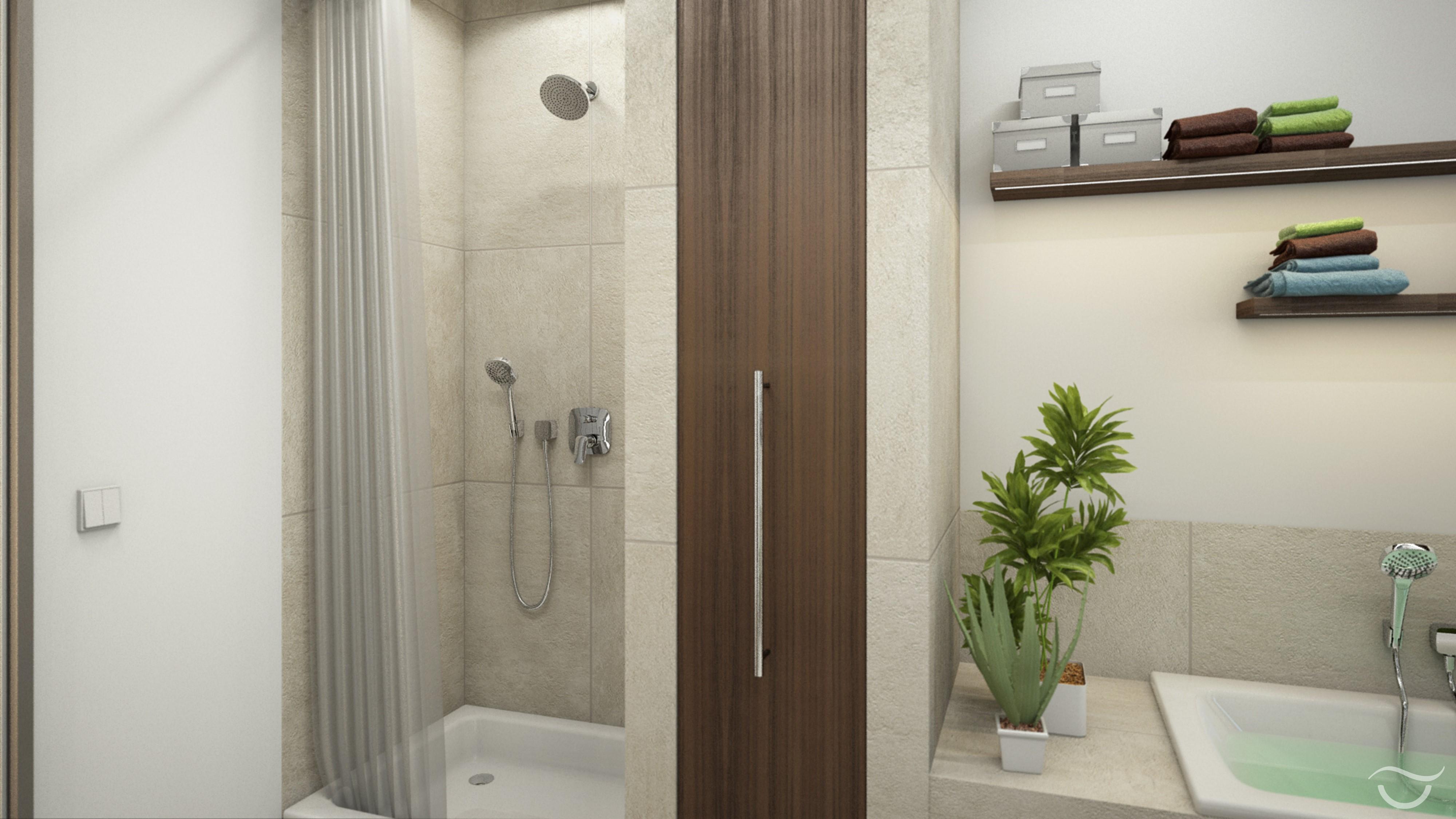 Einbauschrank im Badezimmer ist richtig praktisch #naturstein #einbauschrank #einbaudusche ©Banovo GmbH