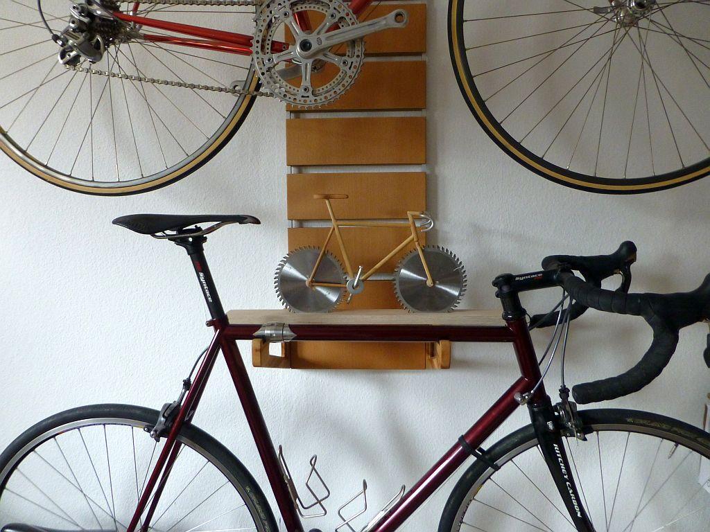 Fahrrad Garderobe #fahrradaufhängung #wandhalter ©Norbert Bollenbach