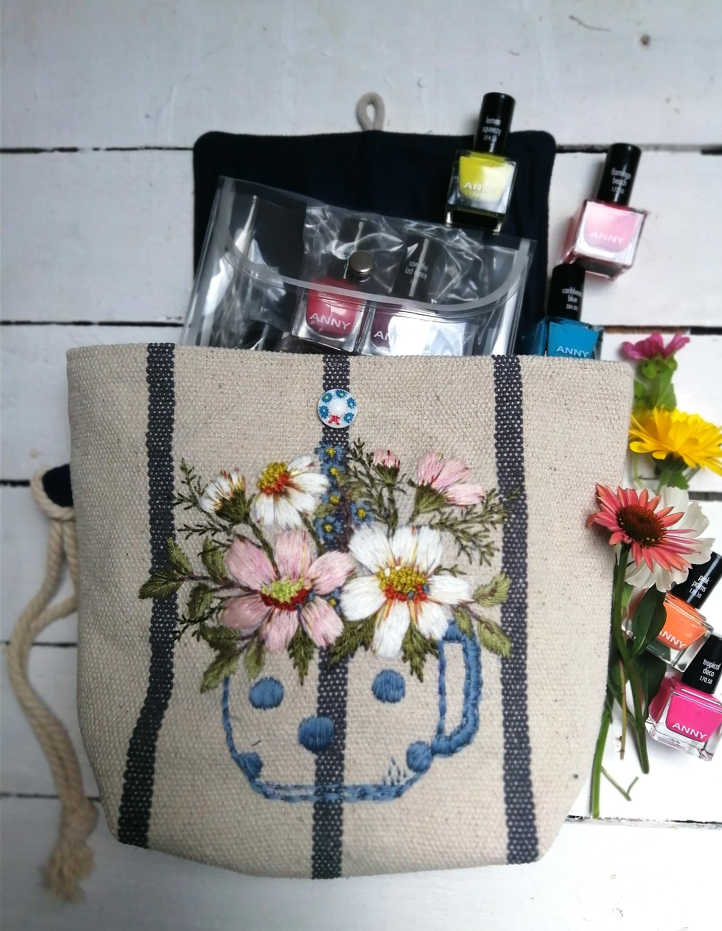 #fashionbeautychallenge, der Gewinn ist da, Nagellack von ANNY, passt 👍i d diy beautybag 🌼 #stitch #beautybag thanks