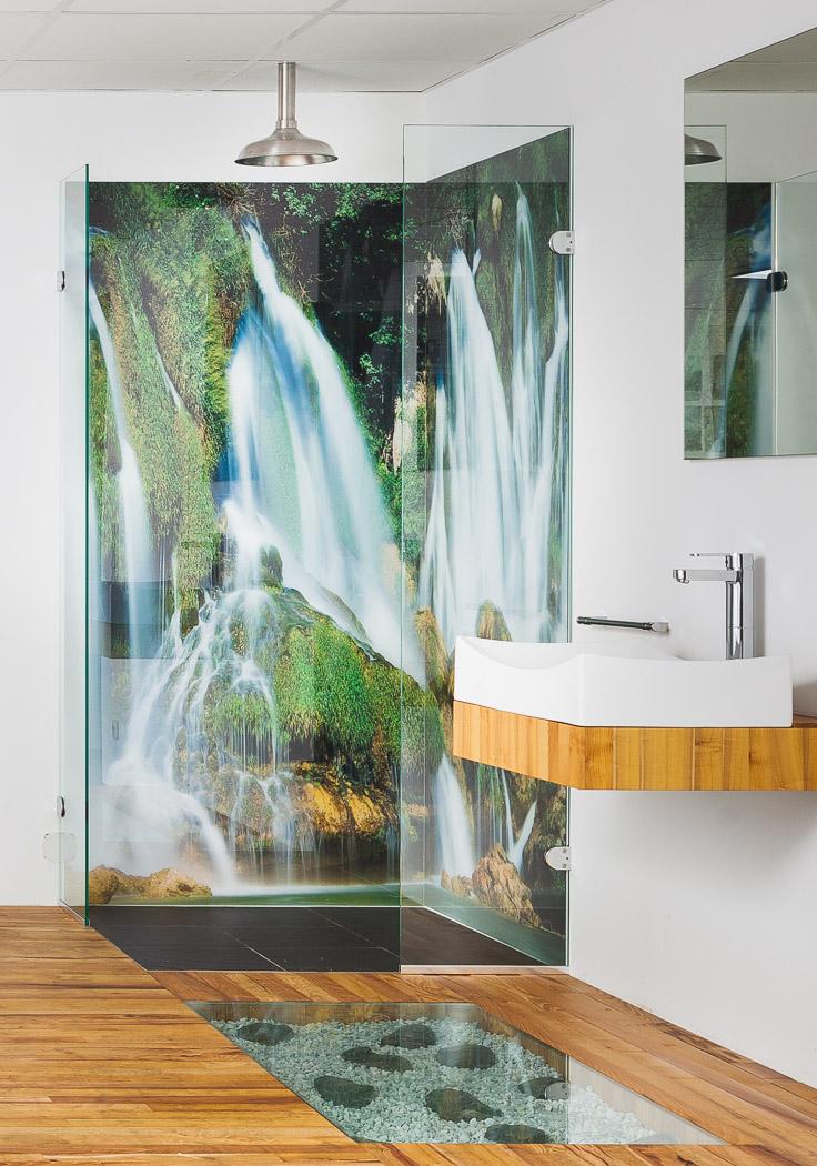 Foto Glaswand im Badezimmer #badezimmer #dusche ©Philipp Neumann Fotodesign