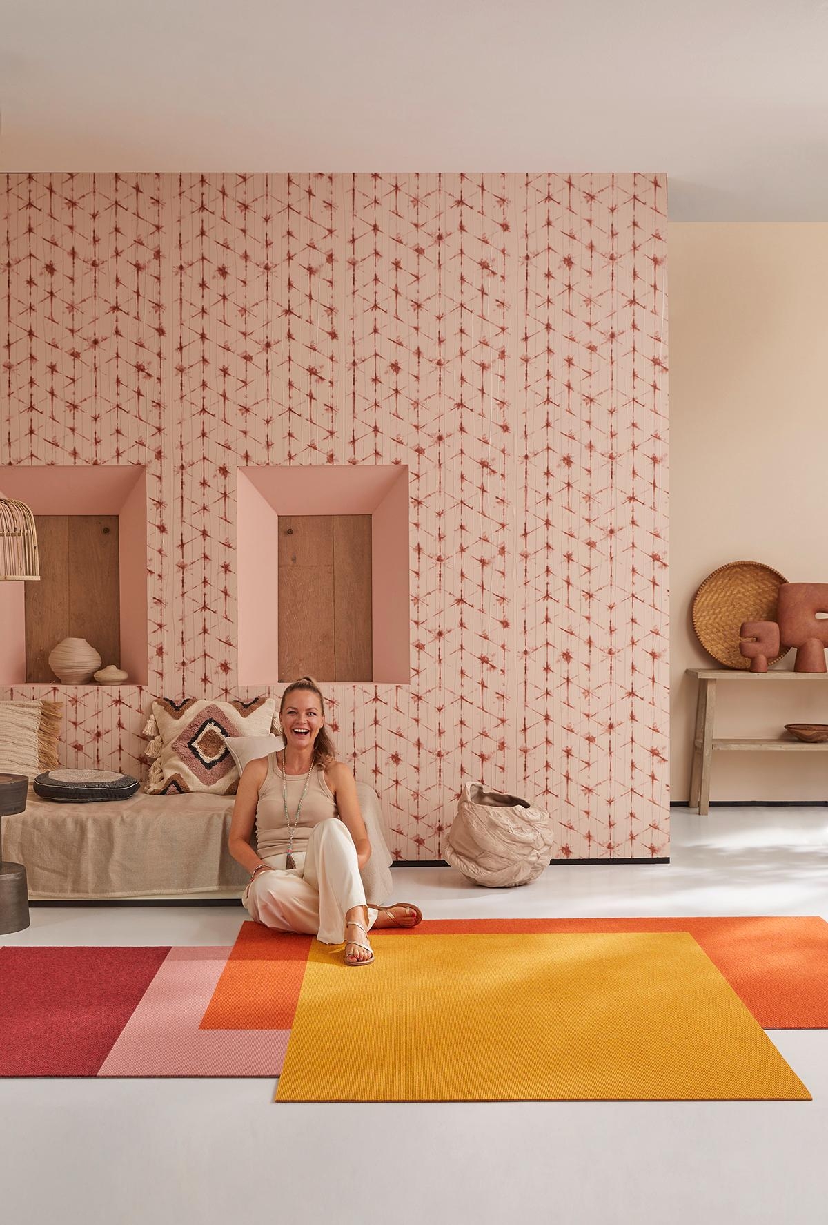 Für #tretford hat #EvaBrenner vier Teppiche entworfen, die Urlaubs-Flair versprühen #wohnzimmerumstyling