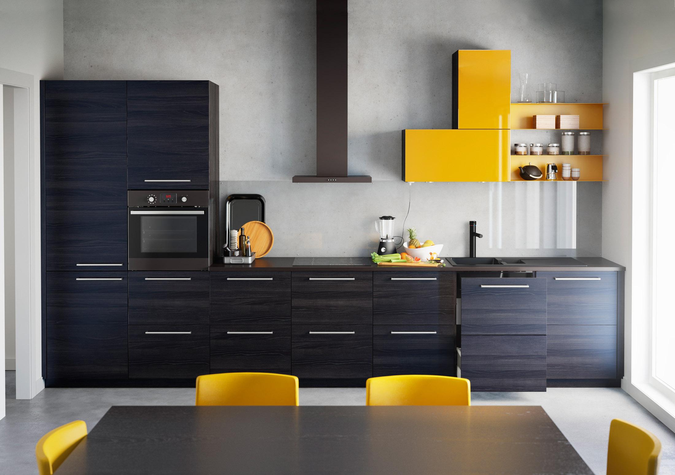 Gelb trifft auf Schwarz #stuhl #küche #ikea ©Inter IKEA Systems B.V. 2014