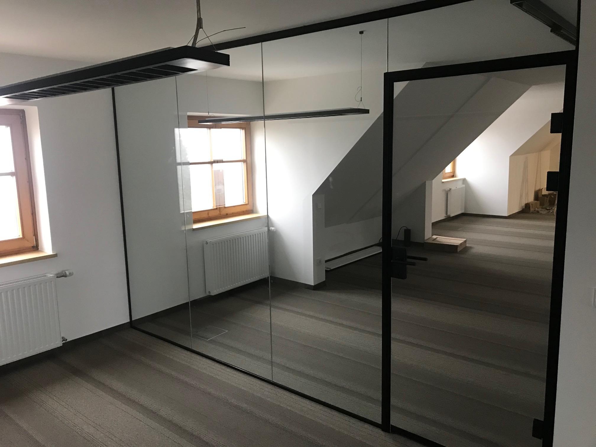 #Glastrennwand #Innenbereich für neues Büro von Schmidinger! 