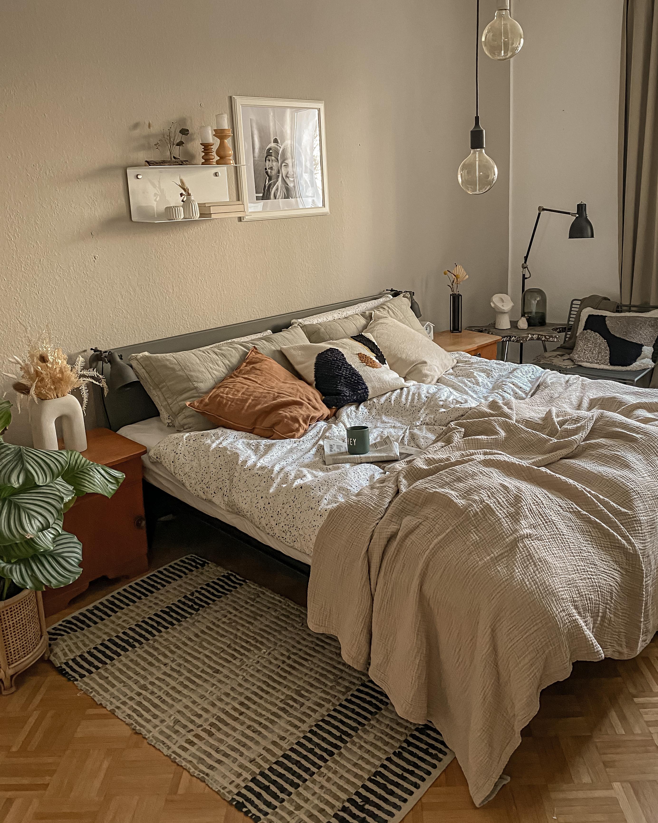 Hier nochmal mein Gewinn vom Gewinnspiel des Couchmagazins: Das tolle Bett!🥰 #bedroom #schlafzimmer #bett #boho #cozy