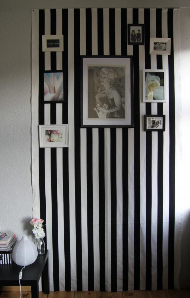 Ich habe mir meinen Traum von einer schwarz-weiß-gestreiften "Wand" erfüllt. #homestory
