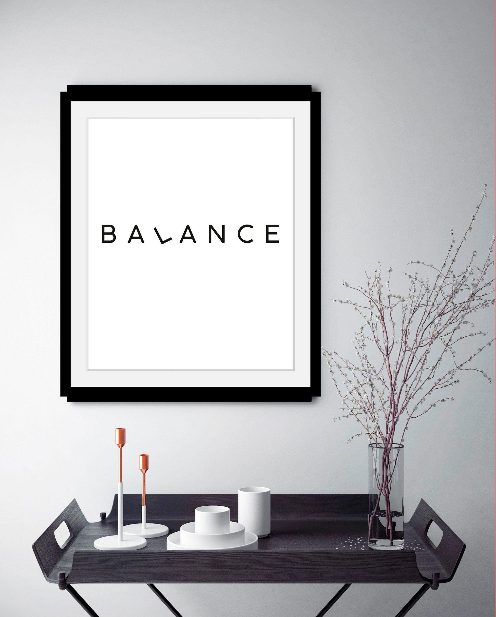 Immer schön die Balance halten! Deko in schwarz-weiß sorgt für eine entspannte Atmosphäre #otto #minimalistisch #deko