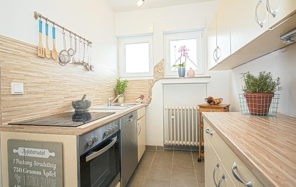 Küche nachher #küche #kleineküche #zimmergestaltung ©Juricev Immobilien & Homestaging