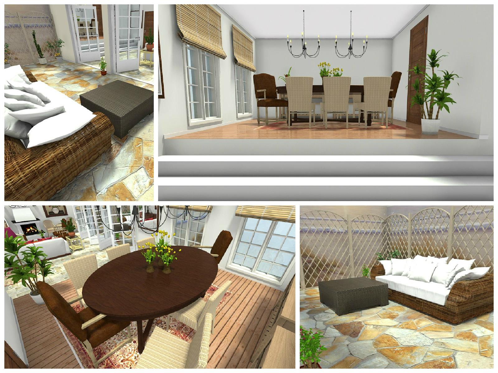 Mediterran Einrichten und Wohnen in 3D #terrasse #wohnzimmer #mediterran #mediterranerstil ©RoomSketcher