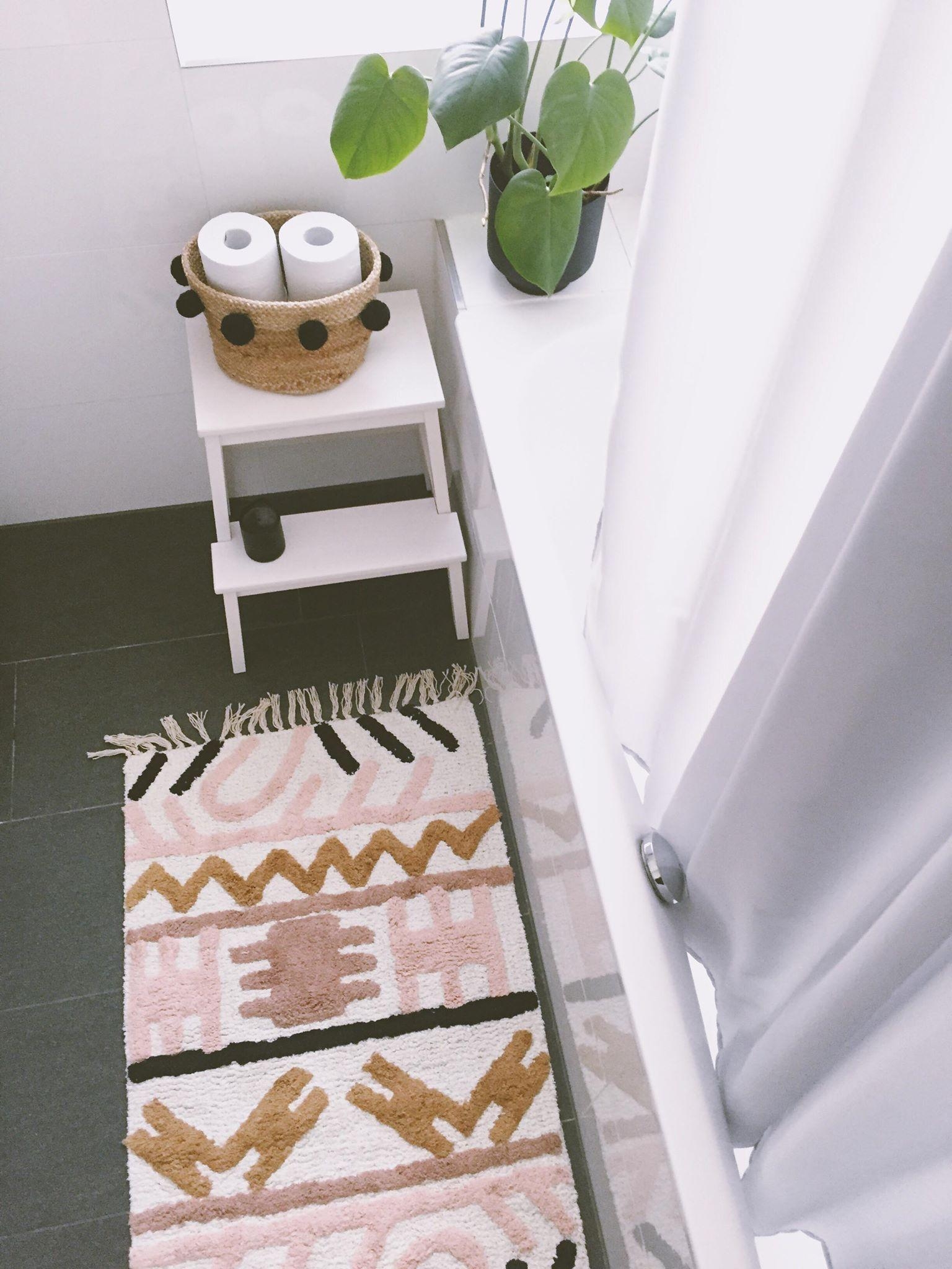 Mein neuer Teppich fürs Badezimmer. Liebe auf den ersten Blick! #depot #badezimmer #holly #teppich #handgemacht #ethno 