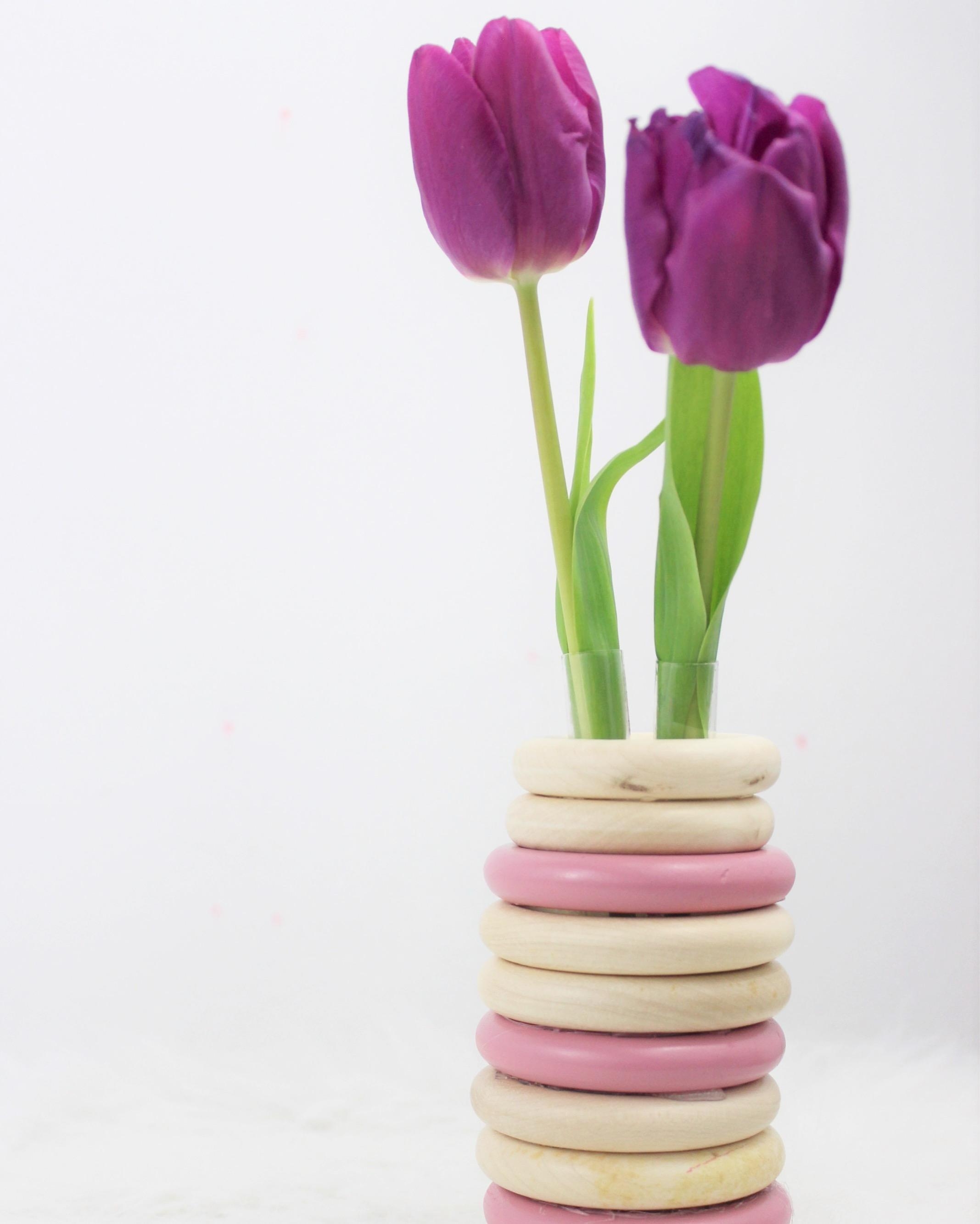 Meine neuste #upcycling Idee! Eine Vase aus Vorhangringen. Perfekt für den Frühling! 💕 #diyweek