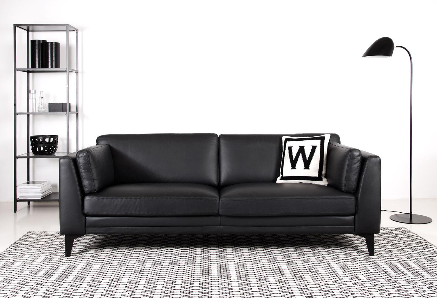 Modernes Leder-Sofa "Village" #ledersofa #sofa #minimalistisch #skandinavischesdesign ©Von Wilmowsky
