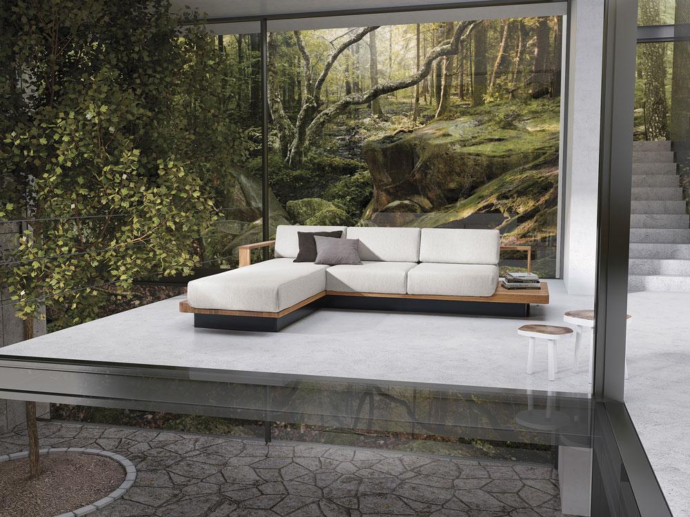 Modernes Sofa mit Vollholzrahmen #sofa #wohnlandschaft ©ADA Möbelwerke