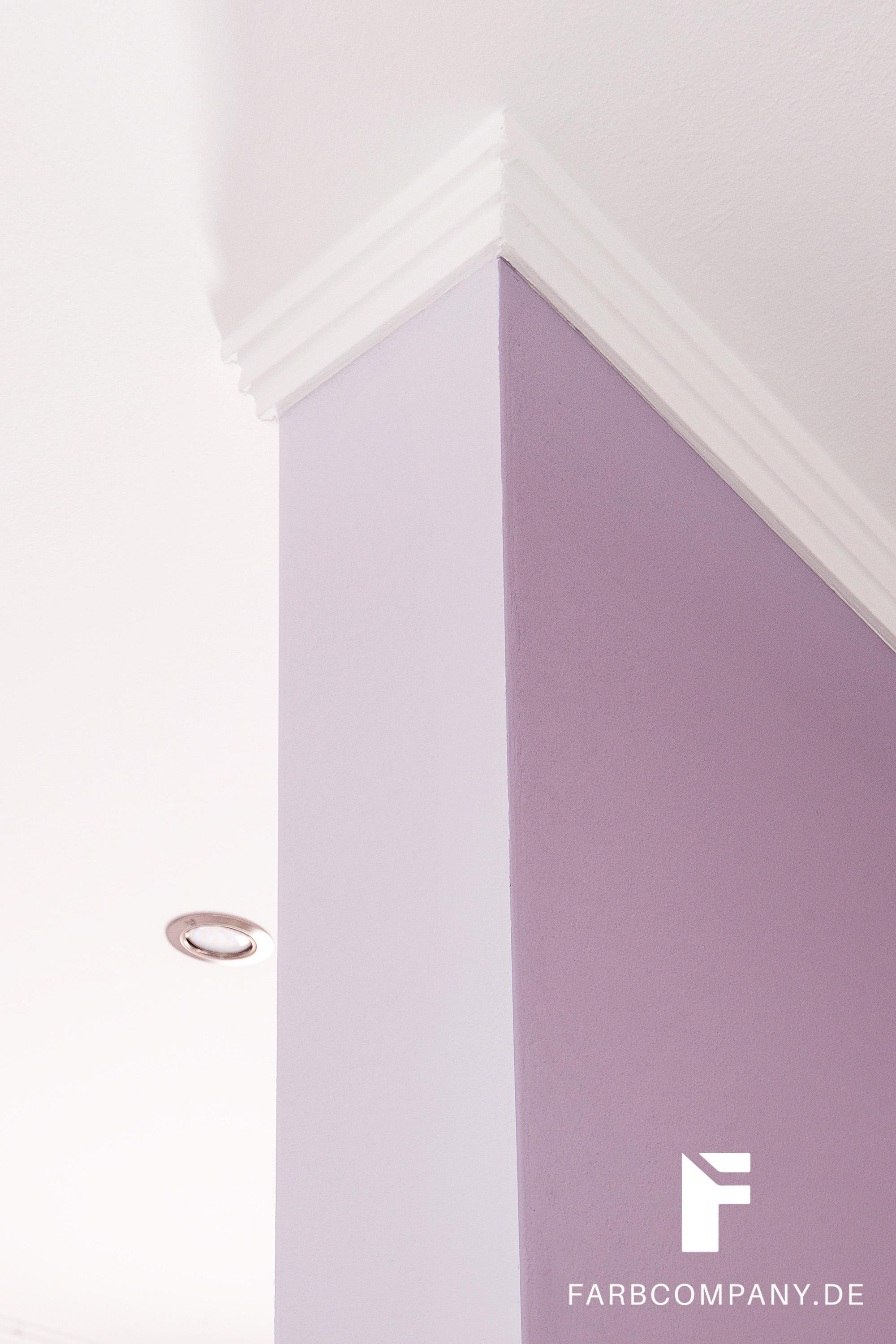 Raumgestaltung/ Schlafzimmer in angenehmen, pastelligen Farbtönen #wandfarbe ©Farbcompany/ Mike Schleupner