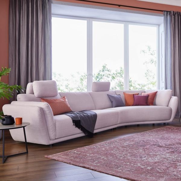 Runde Sache - Sofa METROPOLITAN mit eleganz geschwungender Form 💓 #sofa #rosa #pastell