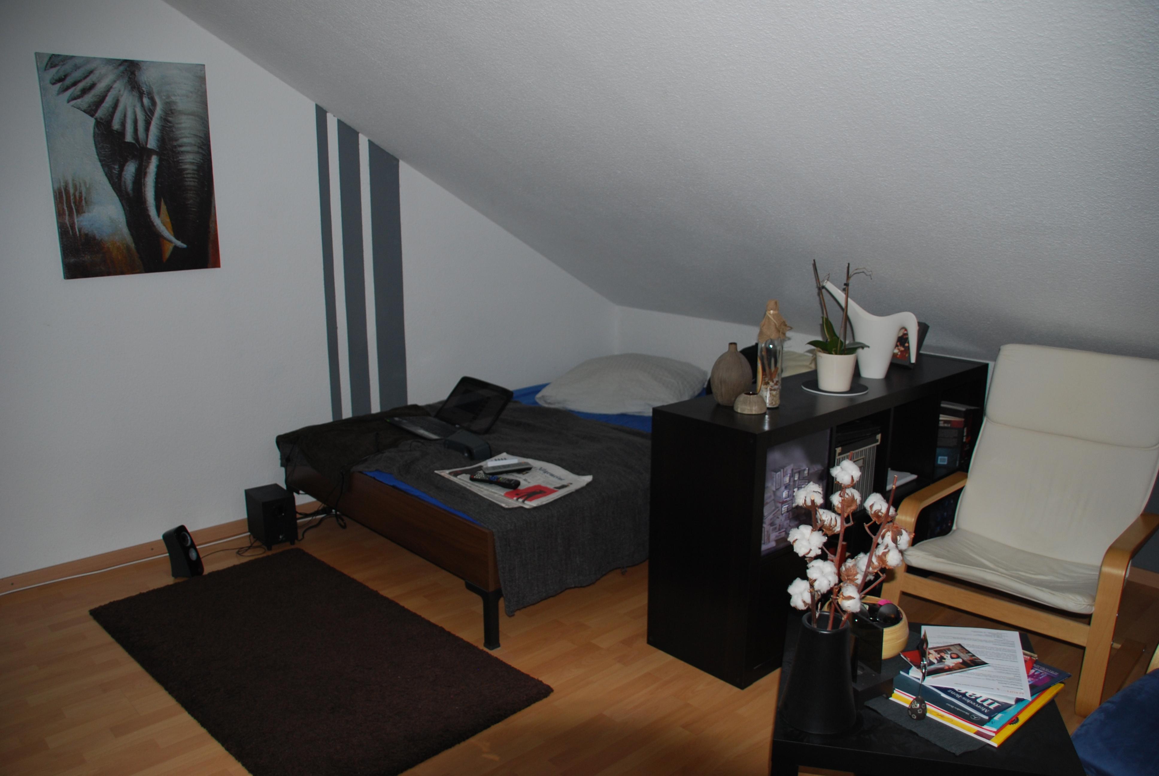 Trennung auf kleinem Raum #regal #teppich #sessel #ikea #raumteiler ©Ikea Möbel