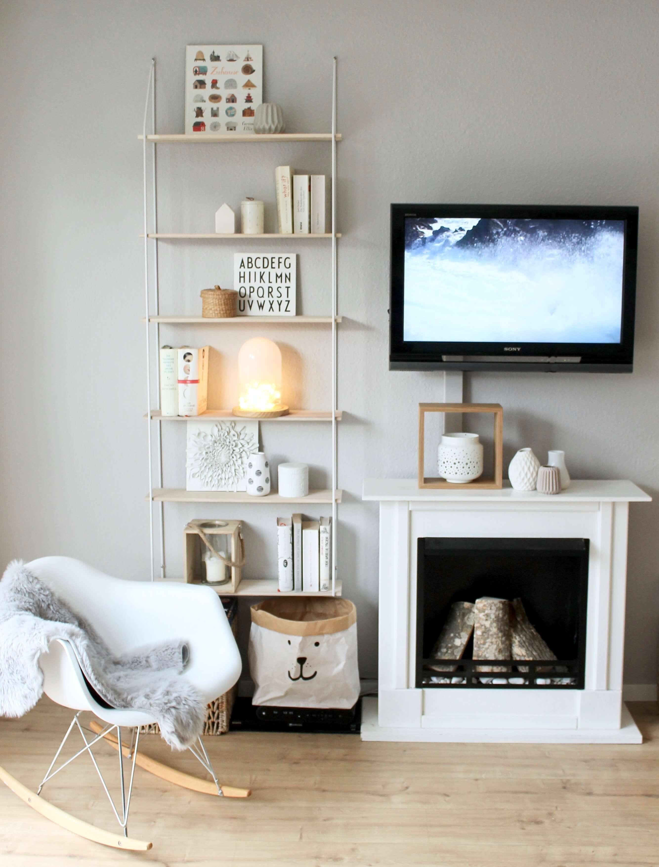 Wohnzimmer im skandinavischen Stil - Mit Mut zu TV ;-)