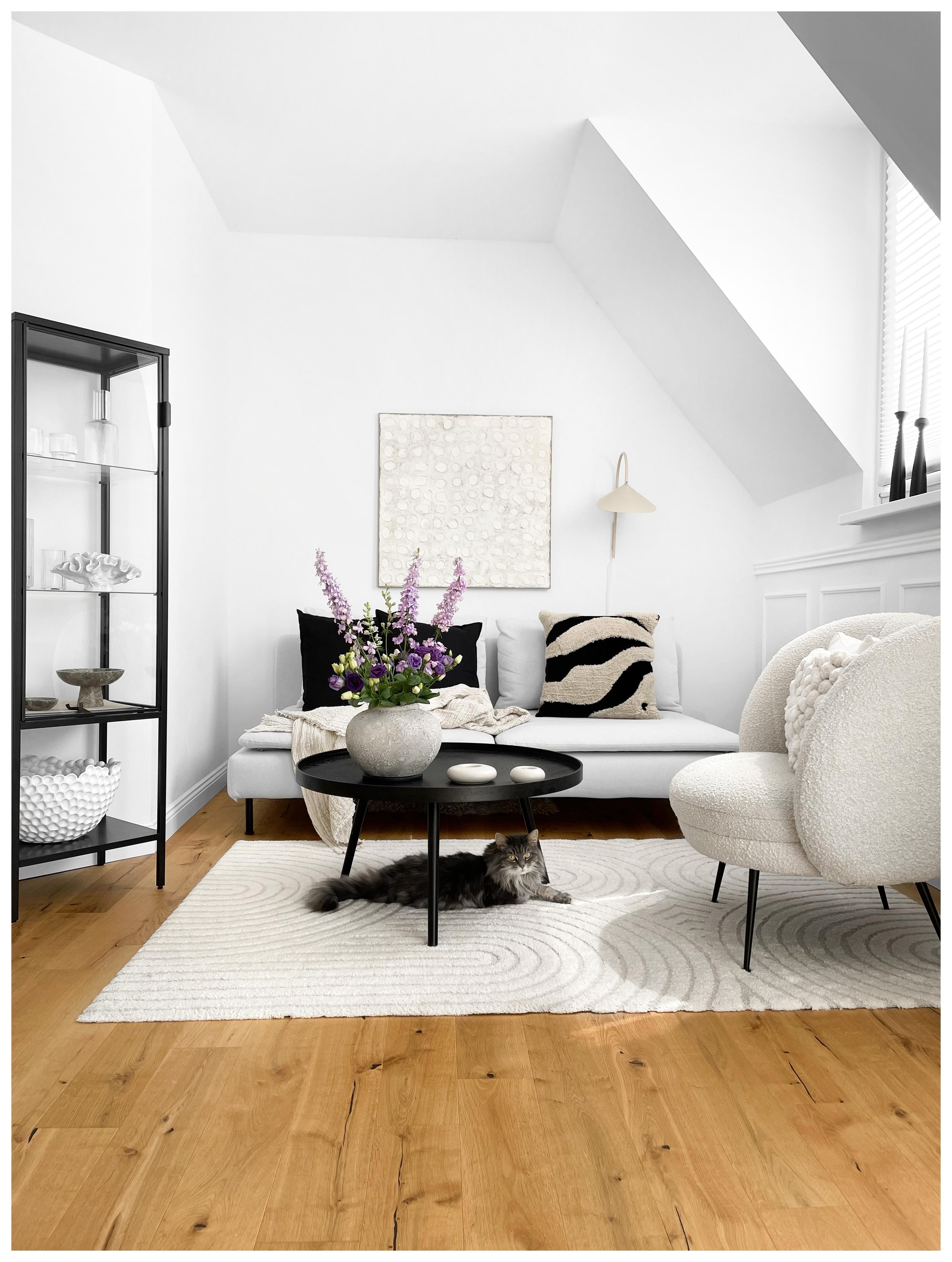 Wohnzimmer liebe 🫶 #wohnzimmer #sofa #gemütlich #katze #bild 