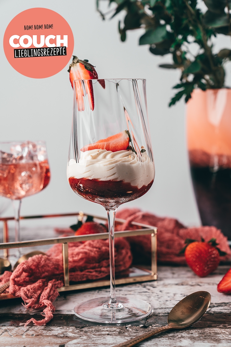 - Anzeige - Zum #Muttertag eine leckere Puddingcreme mit #Erdbeeren im Zwiesel Glas? Hier gibt es das #rezept 🍓💕