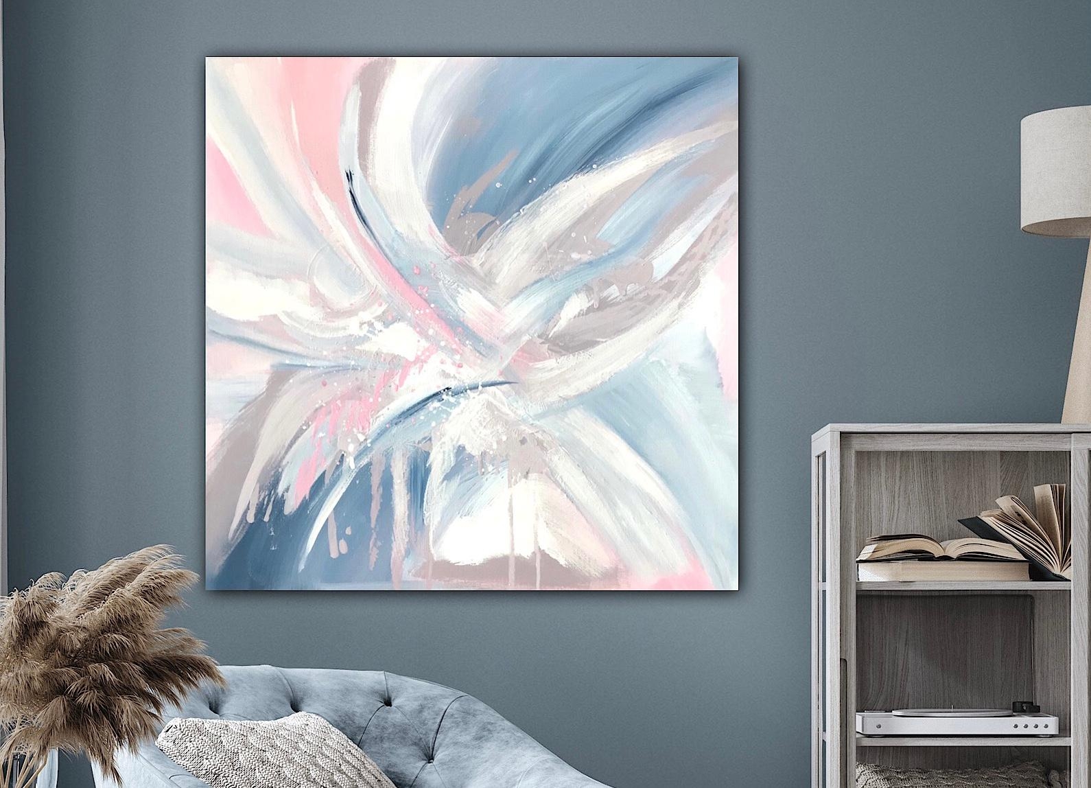 🤍 Engel’s Flügel - 60 x 60 cm - verfügbar 

#deko #art #couchstyle #couchliebe #wohnzimmer #pastel