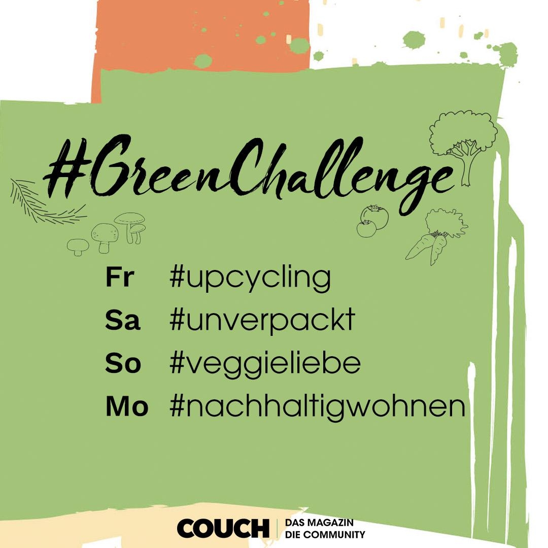 🔜 Fair geht vor: Morgen (20.9.) startet unsere COUCH #GreenChallenge! 😎🙌
