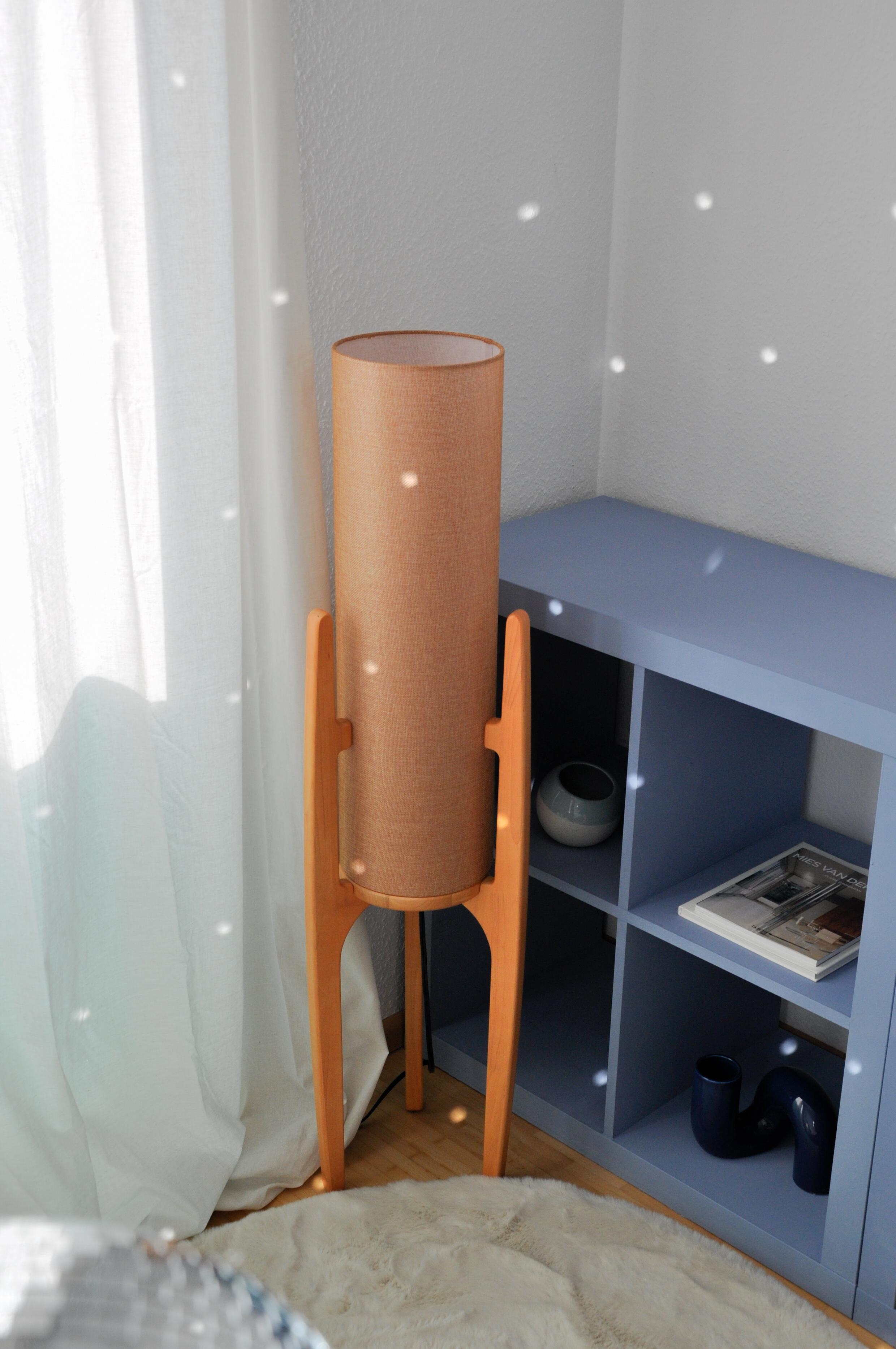 🤍✨ #lampe #stehlampe #holz 