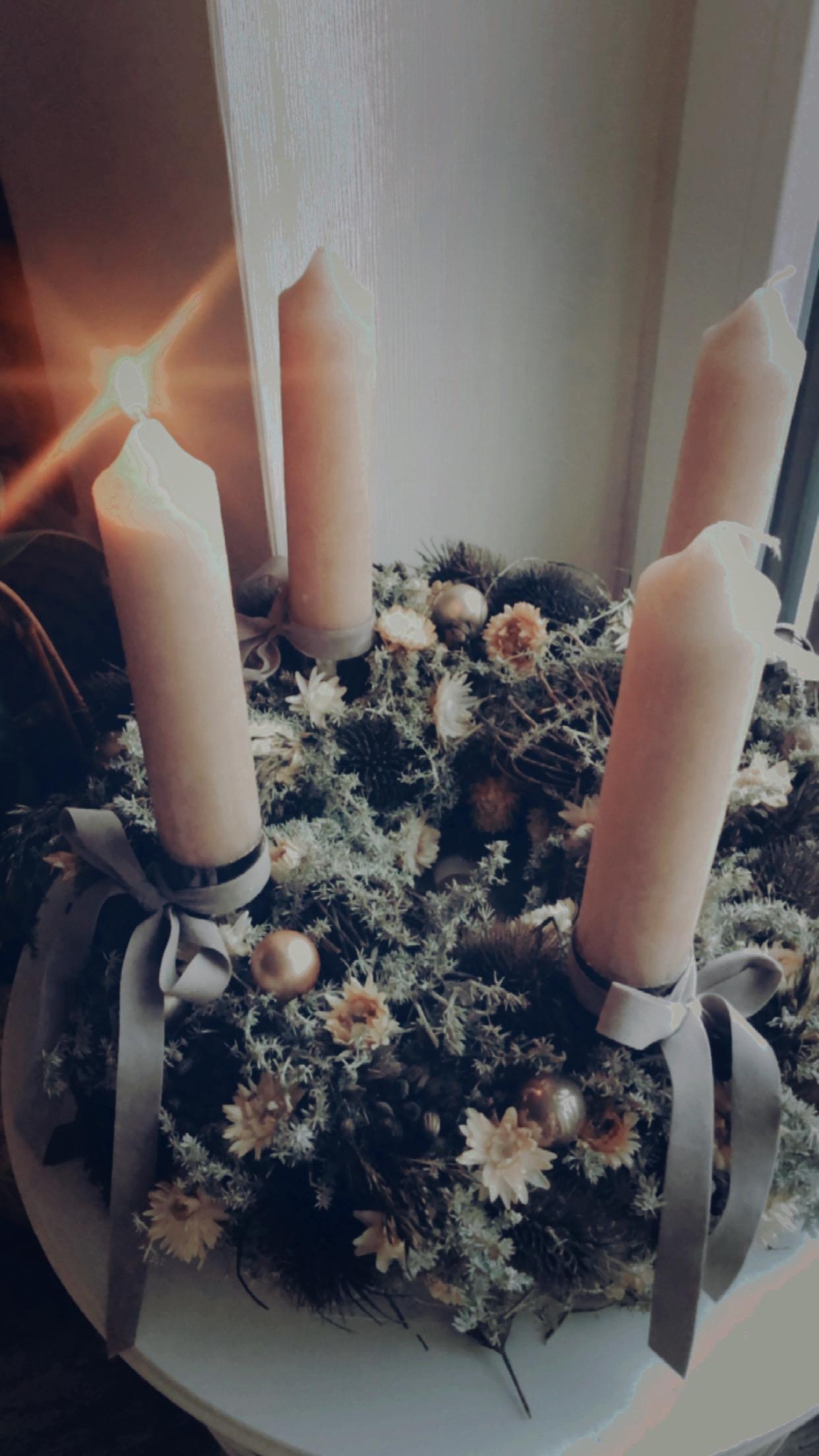 1. Advent #trockenblumenkranz #advent 