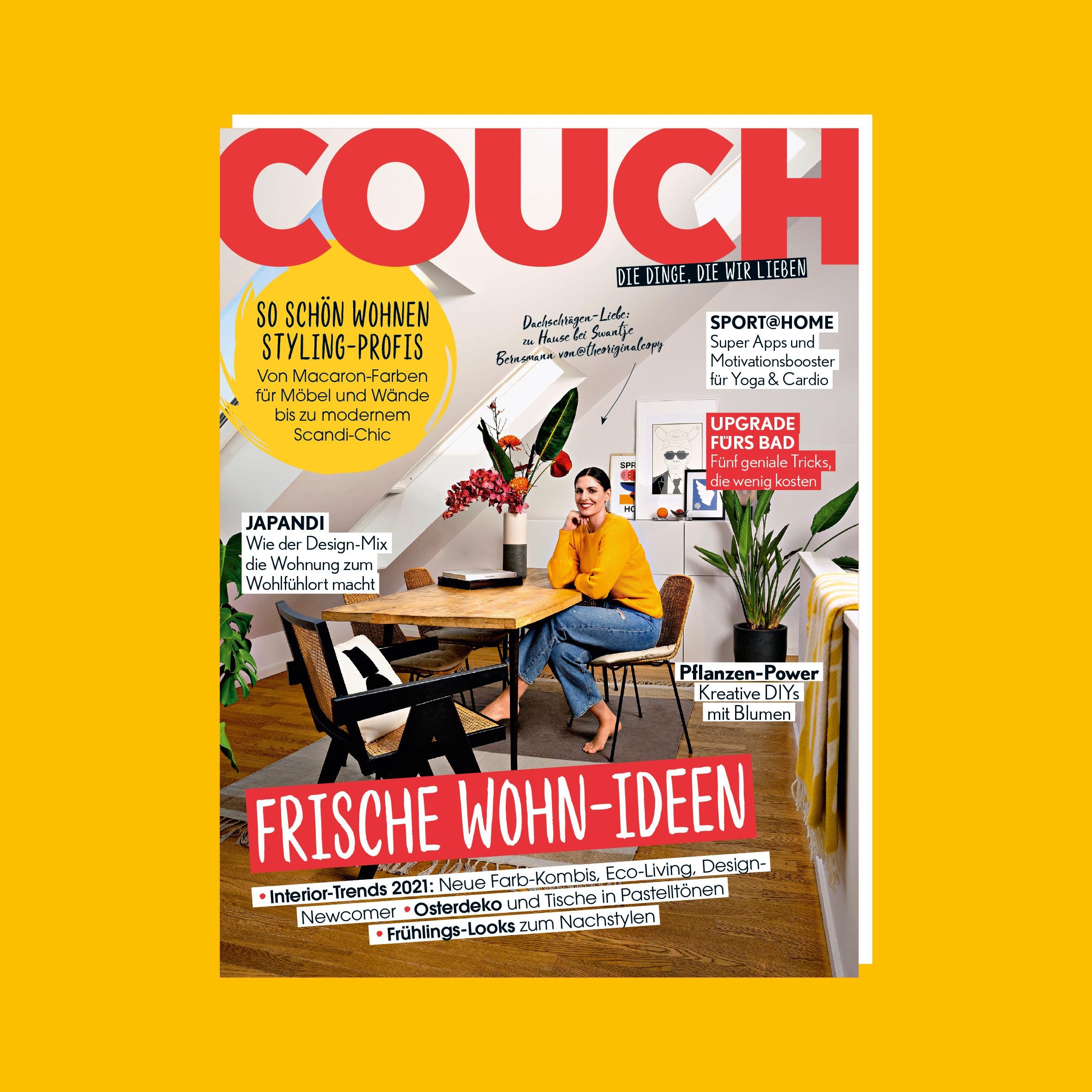 Ab heute gibt es das neue #COUCHMagazin und wir freuen uns mit euch auf frische Wohnideen für den #frühling und #ostern!