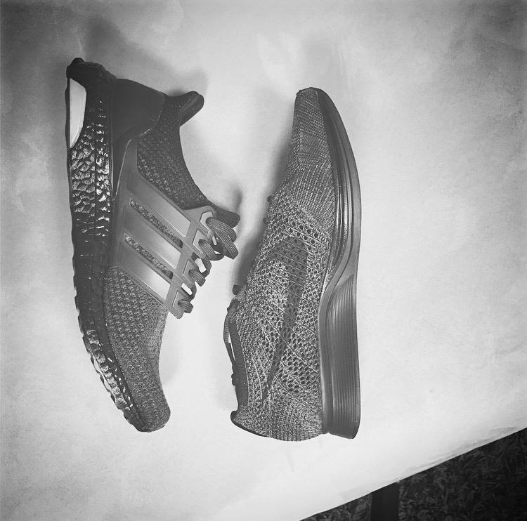 Adidas x Nike #blackonblack #sneakers #robin