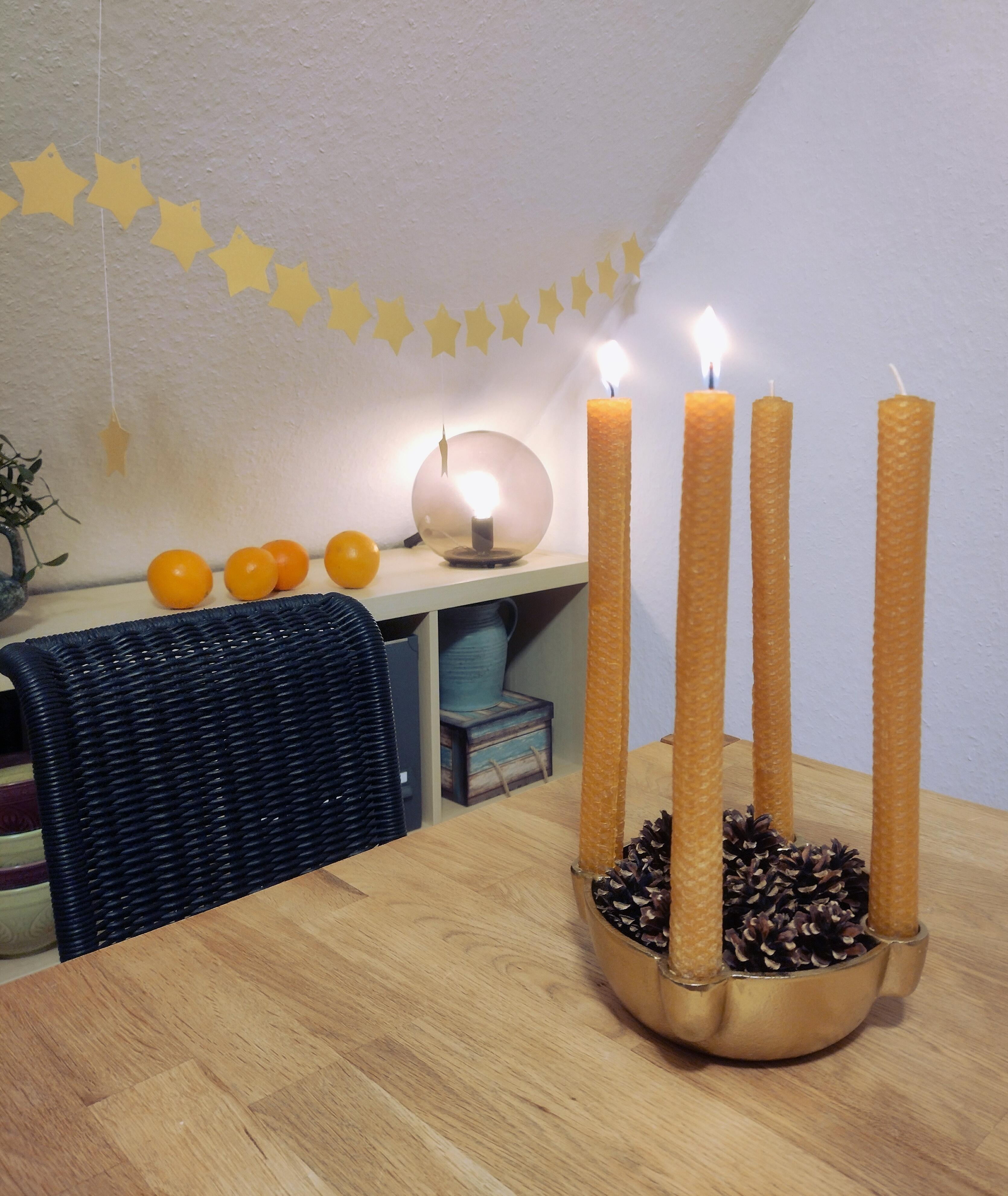 #advent #diykerzen #bienenwachskerzen #kerzenschale #weihnachten