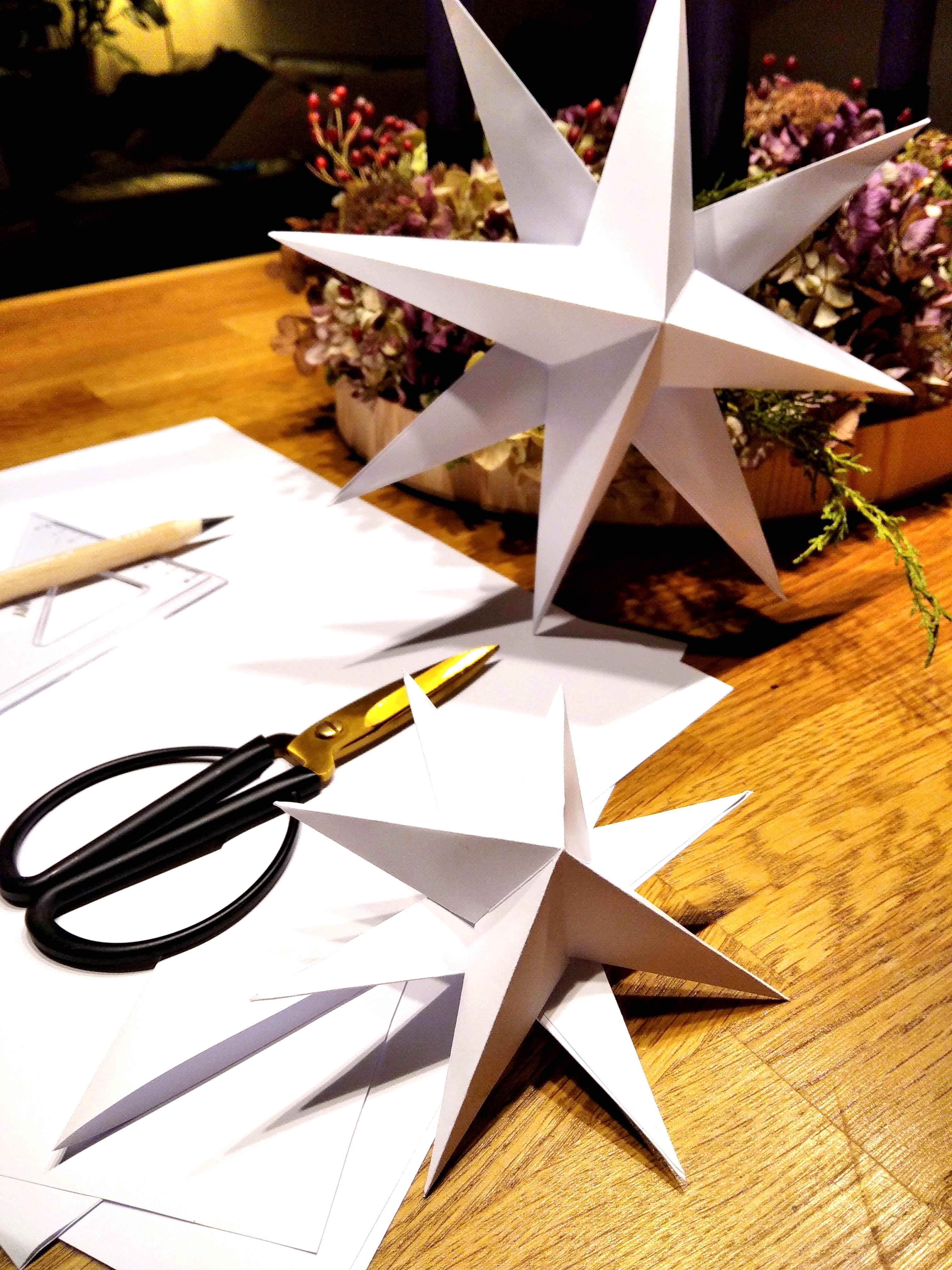 #Advent #Weihnachtsstern #Basteln #DIY #Papiersterne 