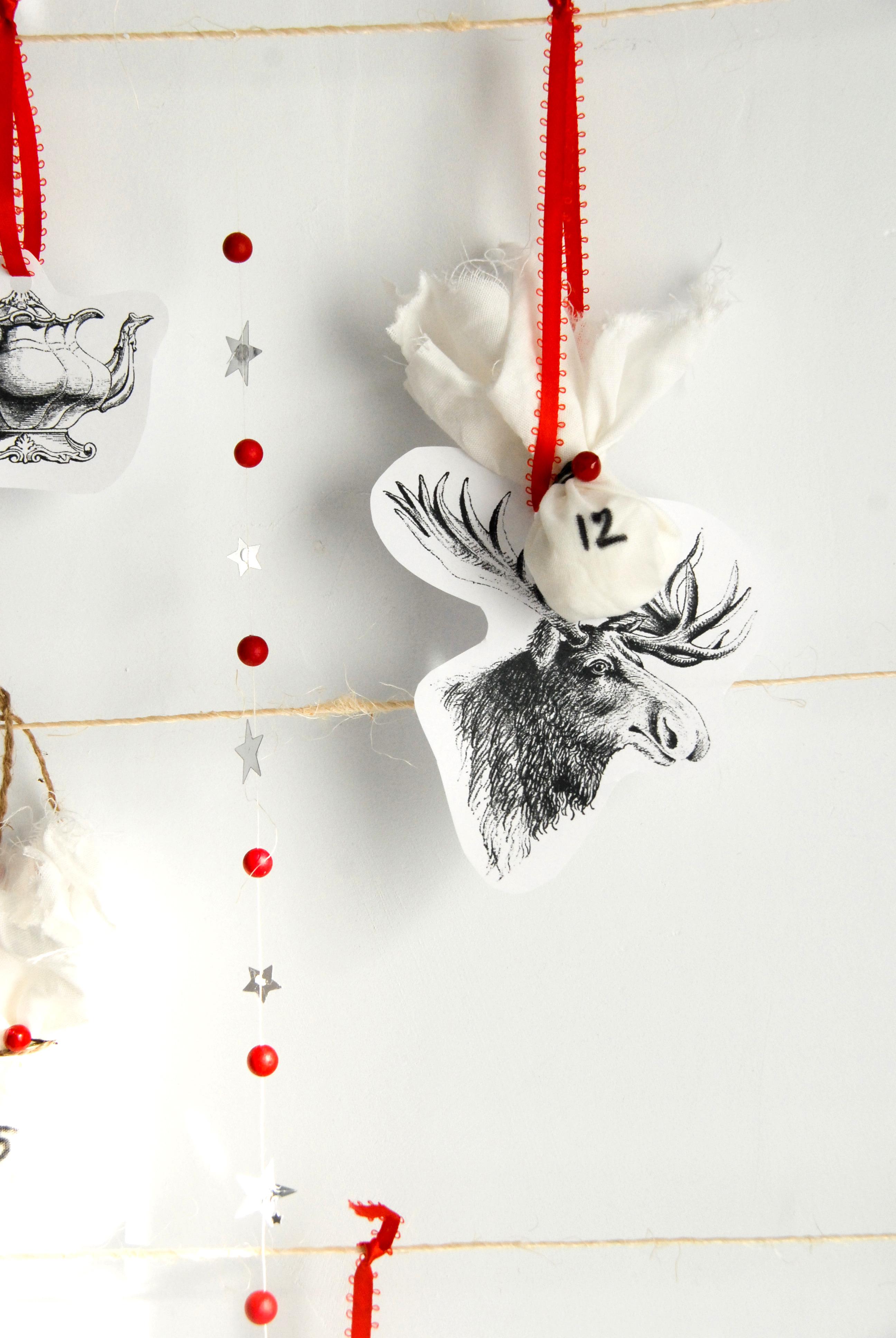 Adventskalender basteln – Elch #diy #dekoidee #weihnachtsdeko ©living4media/Sybille Roessler