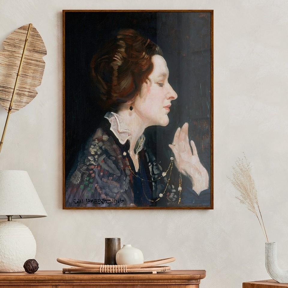 Akrylglasbild gerahmt "Porträt einer Dame (Thea Proctor)" von G.W. Lambert
#inspo #akrylglasbild #flur #posterlounge 