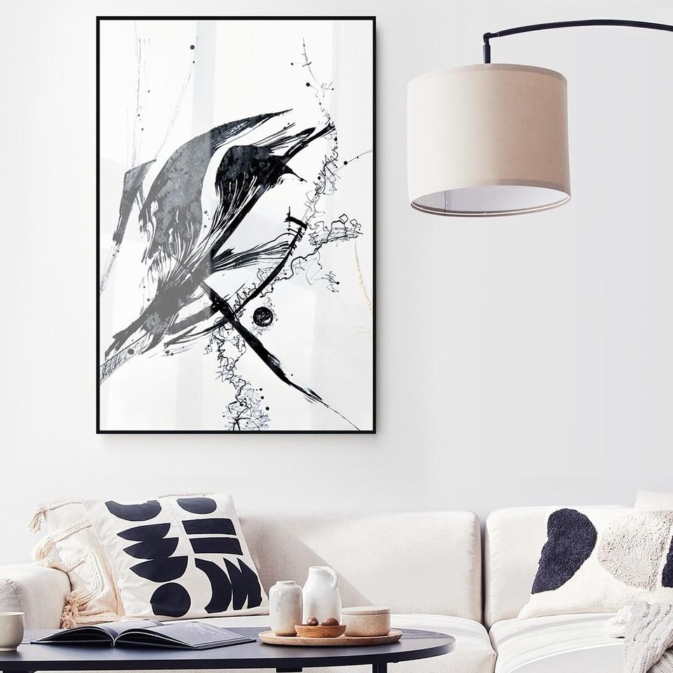 Akrylglasbild gerahmt "Tinte trifft auf Papier" von Studio Nahili
#akrylglasbild #wohnzimmerdeko #couch #posterlounge