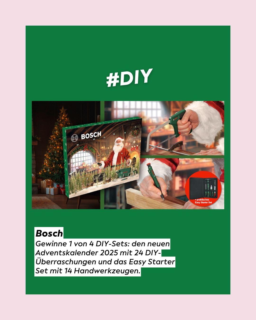 An Tag 4 der #livingchallenge kommen alle Selbermach-Fans auf ihre Kosten. Teile dein Bild unter #diy und gewinne mit etwas Glück ein DIY-Sets von Bosch.