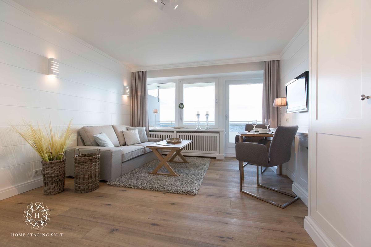 Appartement am Meer #wandpaneel ©Home Staging Sylt