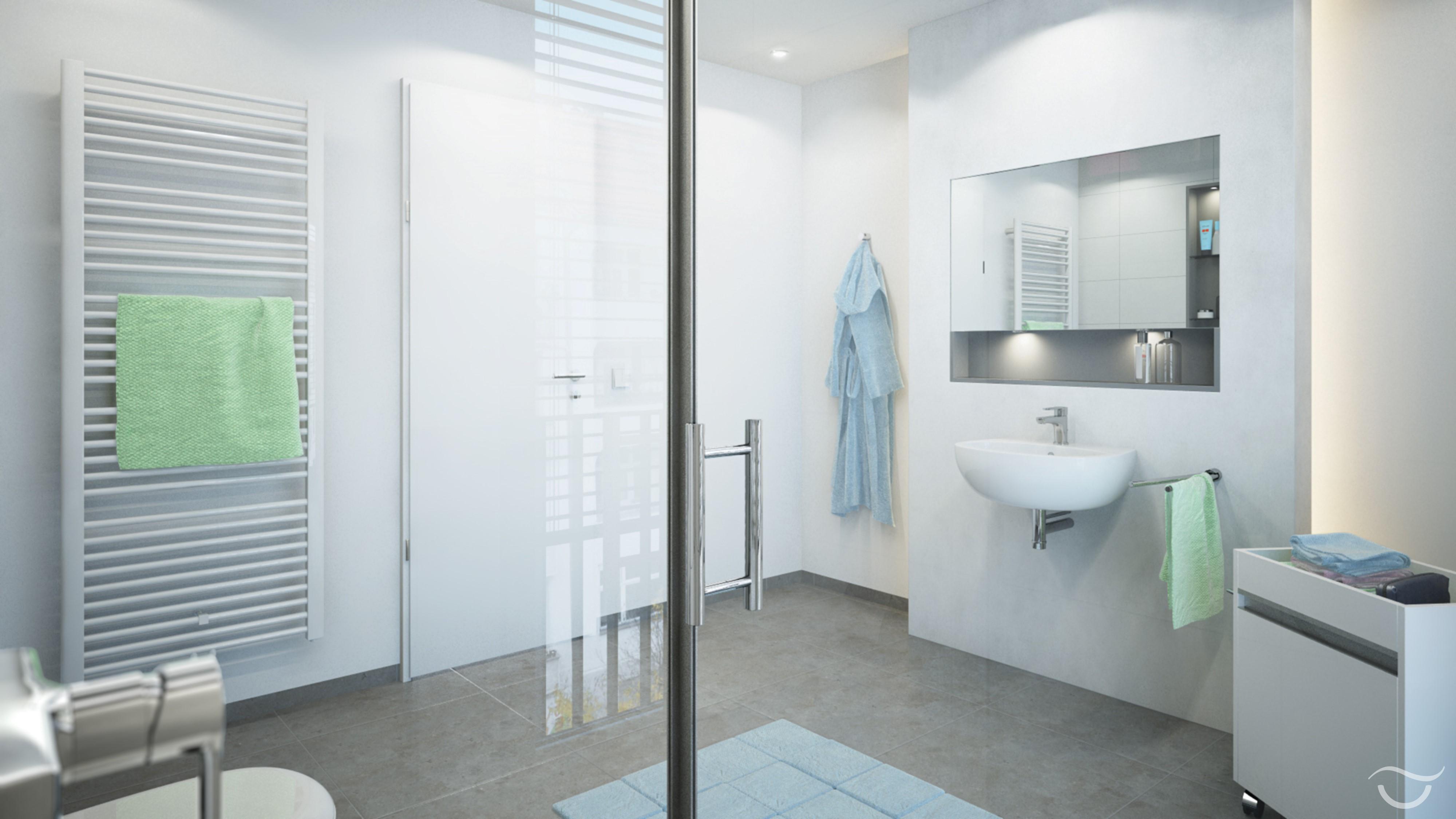 Badezimmer mit modersten Armaturen #puristisch ©Banovo GmbH