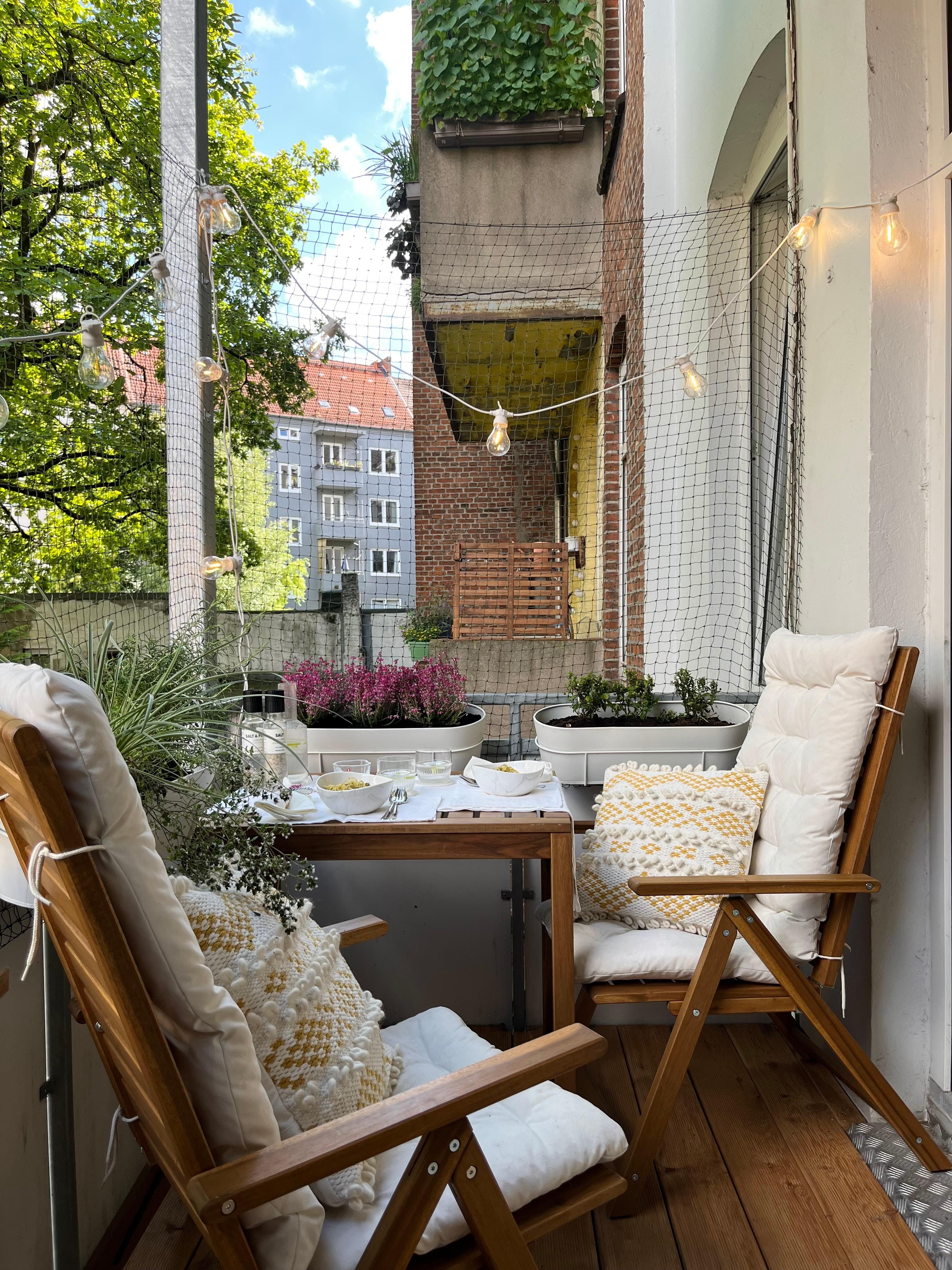 #balkon #balkonpflanzen #sommer #tablesetting #garten #balkonmöbel #einrichtungsideen