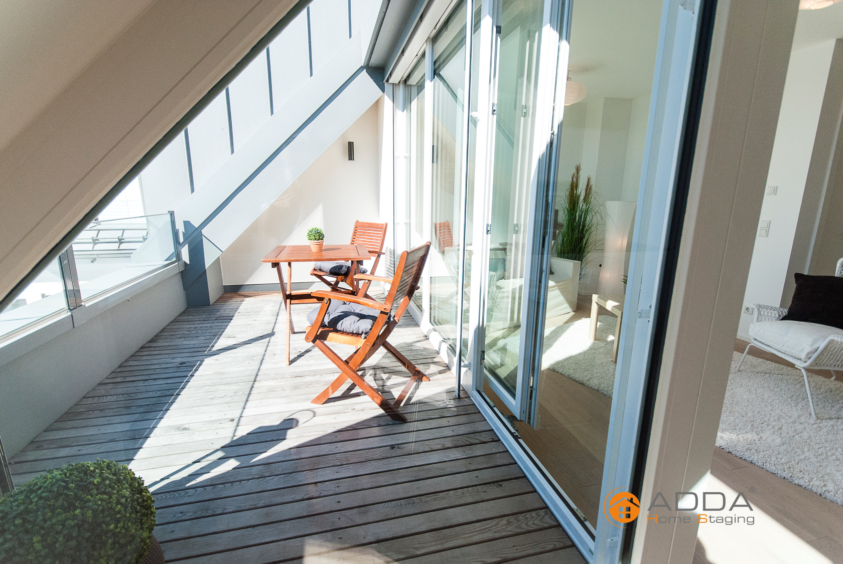 Balkon nach ADDA Homestaging #raumgestaltung ©ADDA Homestaging