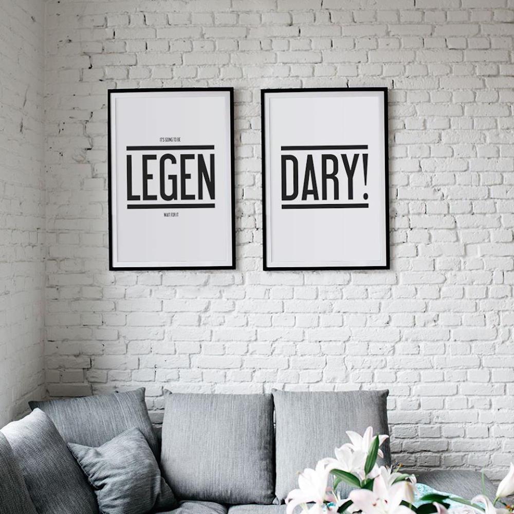 Barney Stinson moments #wandgestaltung ©typealive || Juniqe