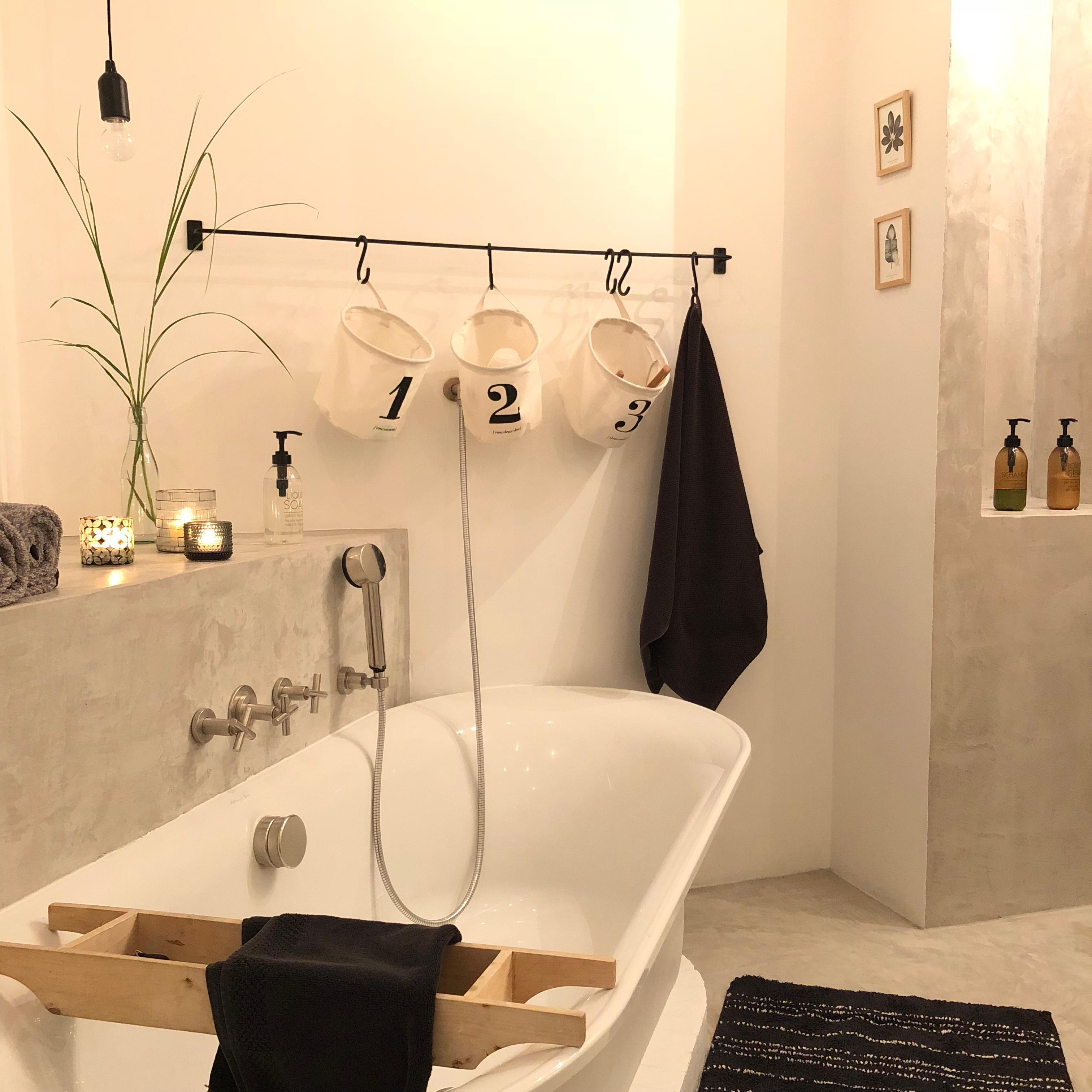 #bathroom #betonciré #scandinavianstyle #blackandwhite 