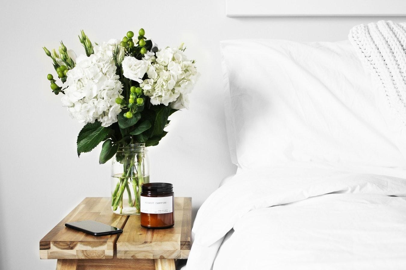 #bed #flowers #goodmorning