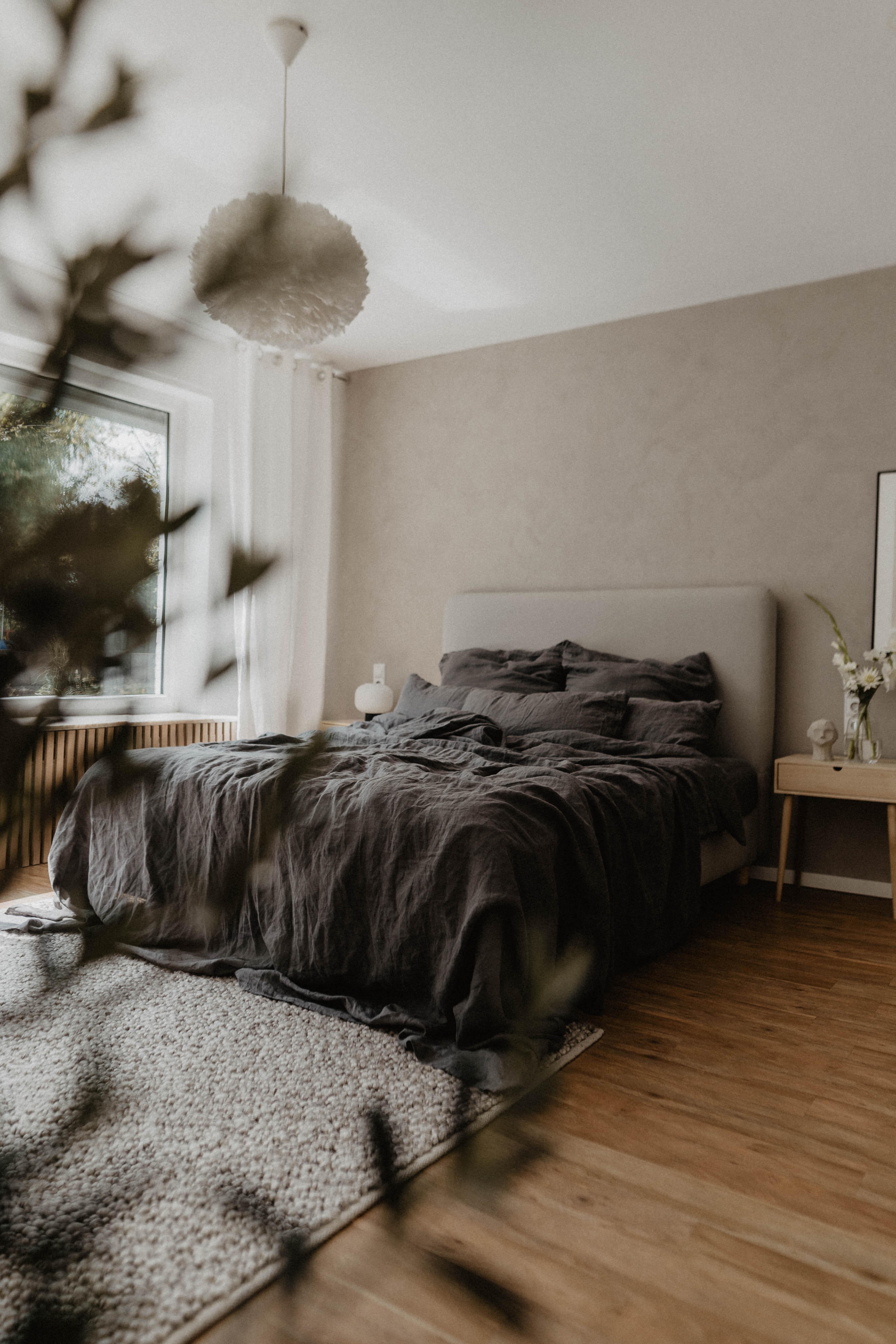 #bedroom #cozy #bedroomstyling #leinen #interior