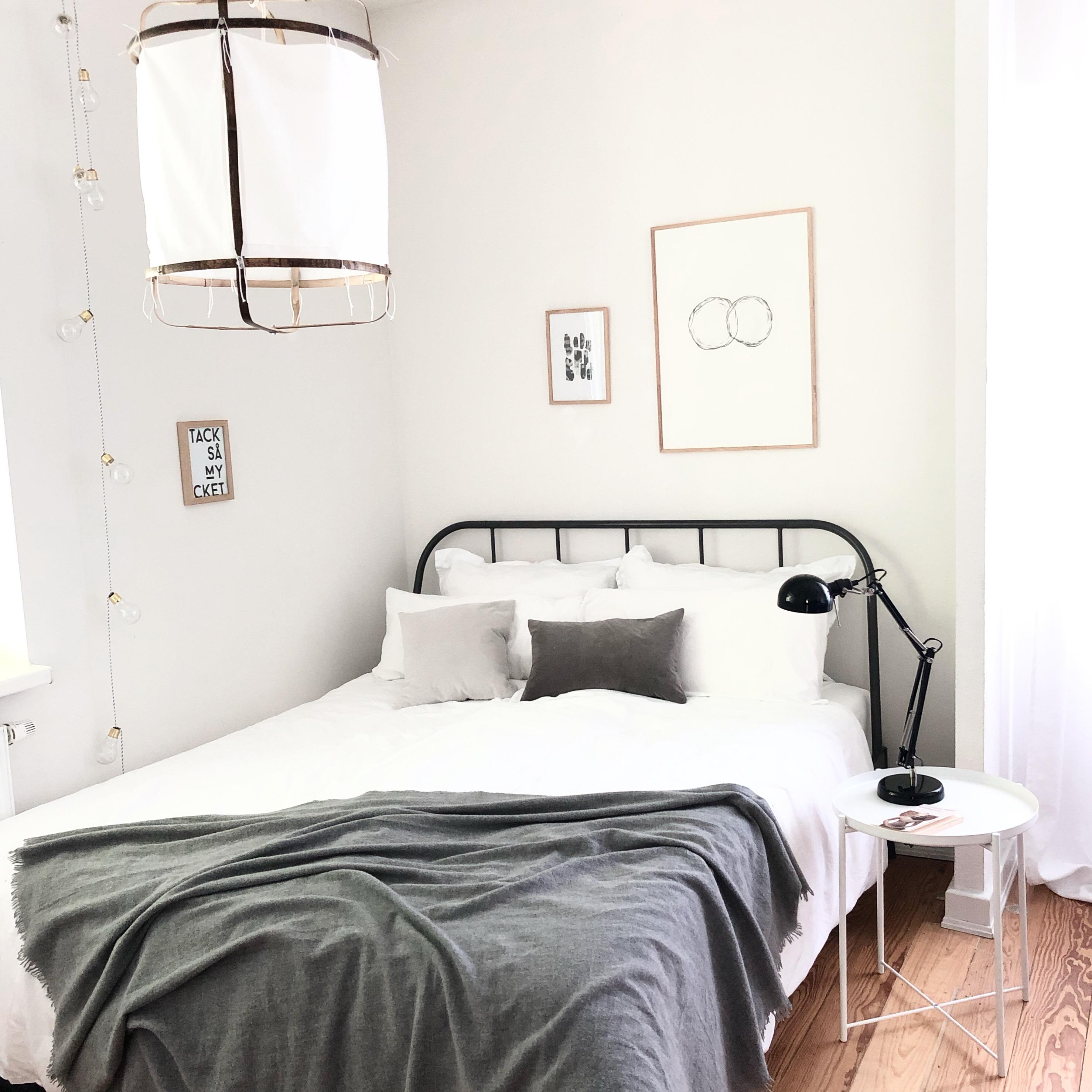 #bedroom #schlafzimmer #scandinavisch #holzboden #grau #weiss #cozy 